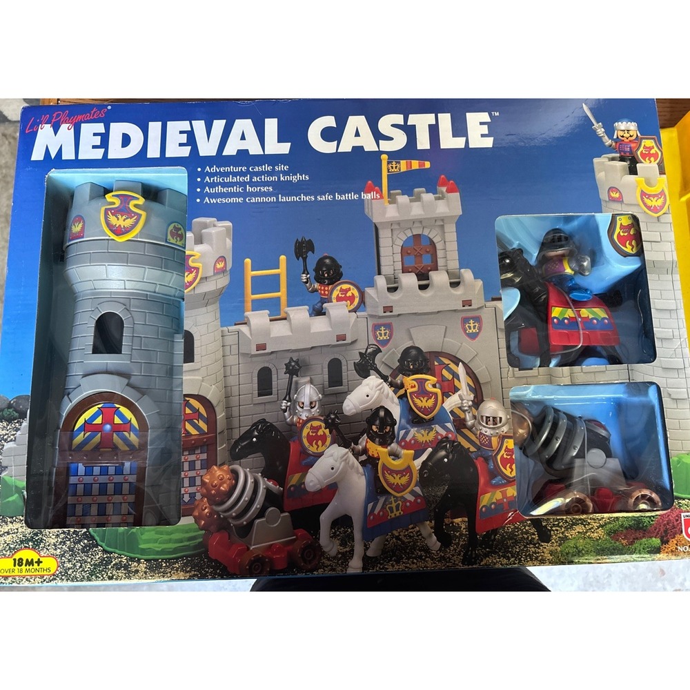 Vintage 1995 Li'l Playmates Medieval Castle New & Complete In Box